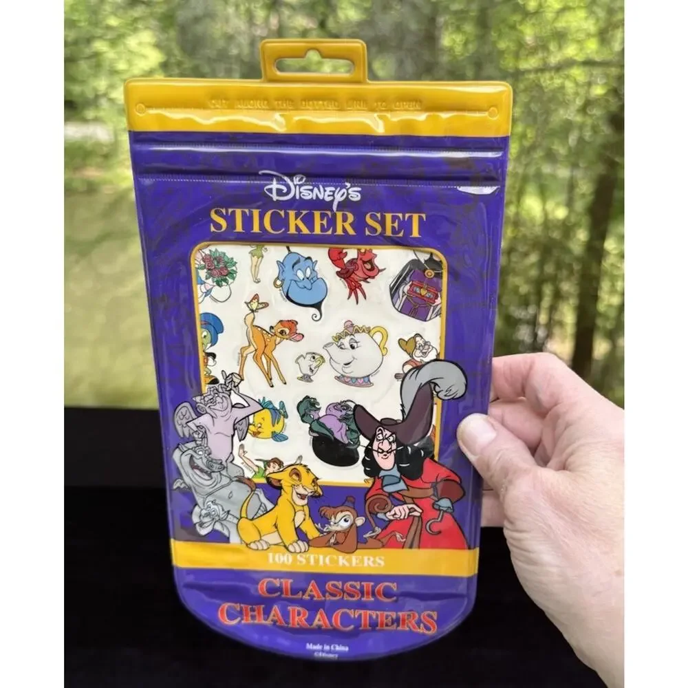 NEW Vintage 1990’s Rare Disney Store Classic Sticker Set Unopened Brand New!